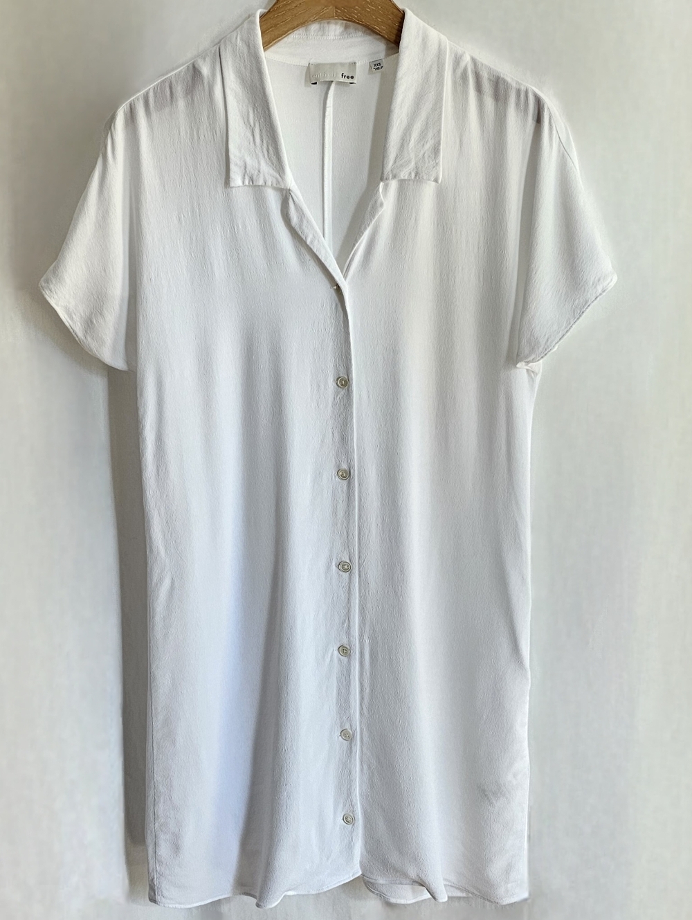 Aritzia Wilfred Free Radhika White Shirt Dress